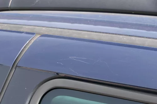 Sharan 7M Seat Alhambra Tür links hinten blau LA5G ab Bj.2000 Facelift ohne Anba (183720)