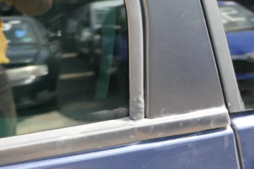 Sharan 7M Seat Alhambra Tür links hinten blau LA5G ab Bj.2000 Facelift ohne Anba (183720)