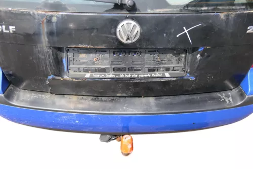 VW Golf 4 Bora Kombi Stoßstange hinten Heckstoßstange Stoßfänger blau LW5Z (183854)