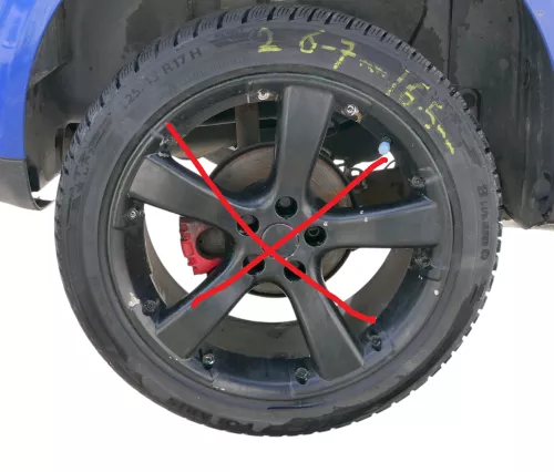 2x NUR Reifen - 225/45 ZR17 91H Winterreifen M+S  - NUR REIFEN -  6-7mm (183882)