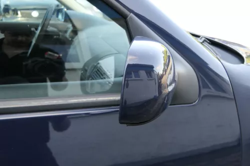 VW Golf 4 Bora elektrischer Spiegel vorne rechts Außenspiegel blau LA5G Glas (183901)