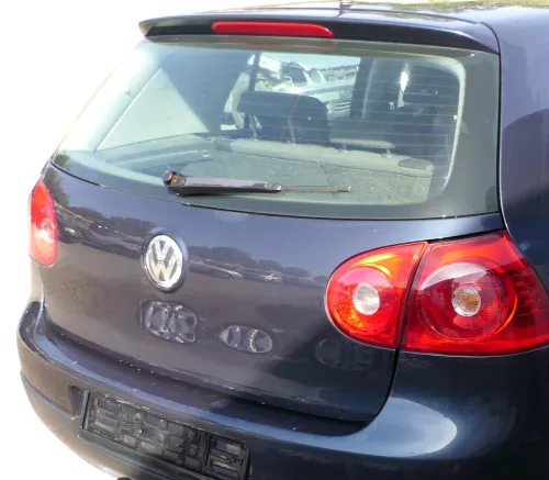 VW Golf 5 V Heckklappe hinten Kofferraumklappe + Scheibe blau LC5F (184046)