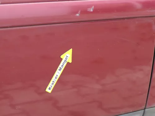 Audi A6 4B C5 Tür nur Türblatt vorne rechts Beifahrertür rot LZ3L - Dellen! (184091)