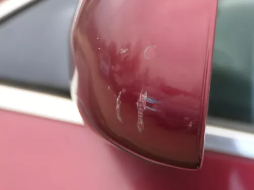 Audi A6 4B Spiegel Außenspiegel links elektrisch rot LZ3L + GLAS (184094)