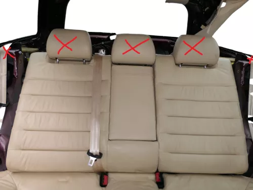 A6 4B Kombi Avant Rückbank Rücksitzbank Sitz Rücksitz Leder vanille gelb perlnap