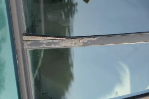 VW Golf 4 Bora Tür hinten links nur Kombi / Variant grün LC6M - ohne Anbauteile (184182)