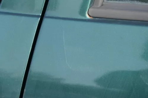 VW Golf 4 Bora Tür hinten links nur Kombi / Variant grün LC6M - ohne Anbauteile (184182)