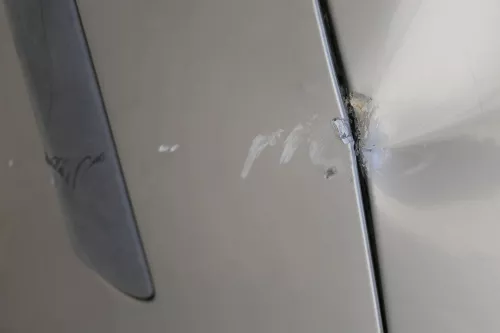 Skoda Fabia 6Y Kombi Stufenhec Stoßstange hinten Heckstoßstange grau silber LF7T (184286)