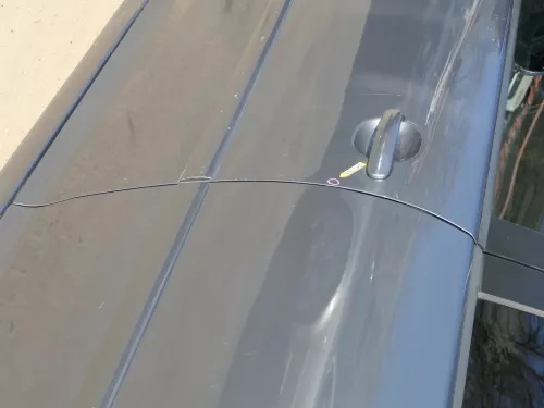 Golf 5 V 1K Tür Türblatt vorne links Fahrertür 4/5-Türer grau LA7T + Rahmen (184452)