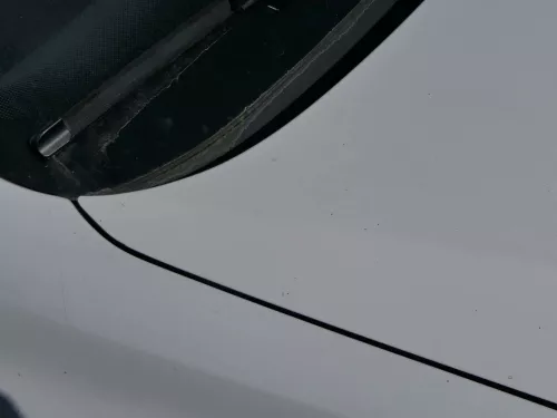 VW Polo 6R 6C Motorhaube Klappe vorn vorne weiß LB9A  - DELLE Knick Bilder! (184493)