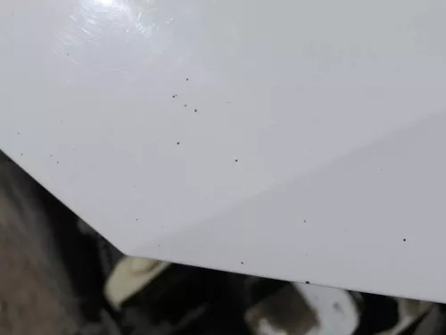 VW Polo 6R 6C Motorhaube Klappe vorn vorne weiß LB9A  - DELLE Knick Bilder! (184493)