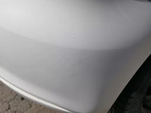 VW Polo 6R Stoßstange Heckstoßstange hinten weiß LB9A   -  MÄNGEL  BILDER ! (184501)