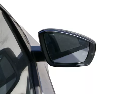 Polo 6R 6C mechanisch manuell Spiegel Außenspiegel rechts außen schwarz (184504)