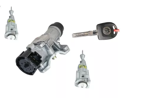 VW Polo 6R Zündschloß Schloß Zündung 1x Schlüssel + 2x Türschloß Tür Tank
