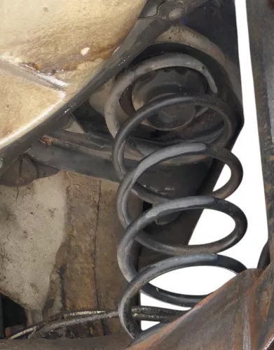 2x VW Polo 6R 6C 9N 9N3  Federn Fahrwerk Feder hinten + Dämpfer (184542)