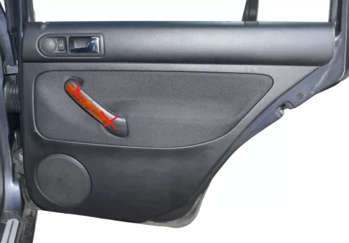 1x VW Golf 4 1J Kombi Türverkleidung Verkleidung Tür hinten rechts schwarz (184597)