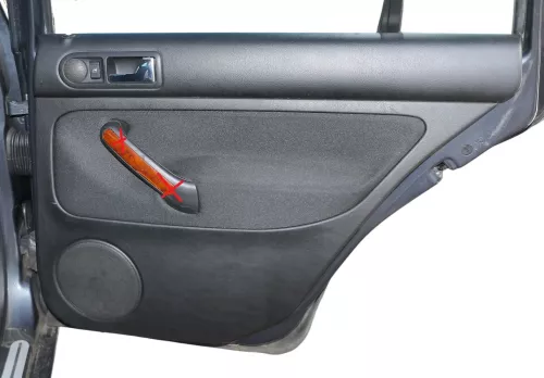 1x VW Golf 4 1J Kombi Türverkleidung Verkleidung Tür hinten rechts schwarz