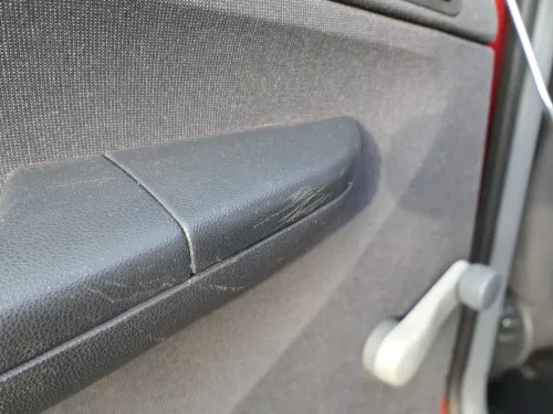 1 x Fabia 6Y Kombi Türverkleidung Verkleidung Tür hinten links schwarz anthrazit (184634)