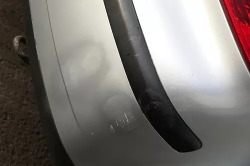 VW Polo 9N 9N3 Stoßstange Heckstoßstange hinten silber grau LA7W (184654)