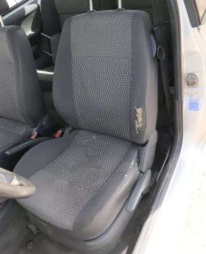 Seat Arosa VW Lupo Sitz vorn links Fahrersitz Höhenverstellung schwarz dunkel (184690)