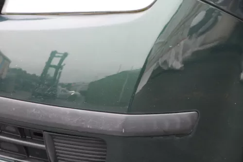 Skoda Fabia 6Y Stoßstange Stoßfänger vorne silber grün LF8C 2000-2004  (184735)