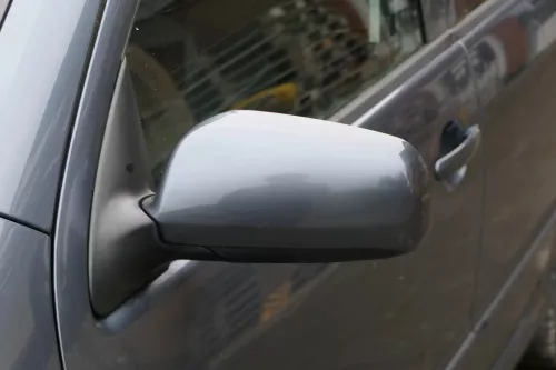 Skoda Fabia 6Y elektrisch Spiegel Außenspiegel links mit Glas grau LF7V