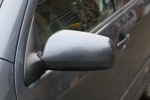 Skoda Fabia 6Y elektrisch Spiegel Außenspiegel links mit Glas grau LF7V (184796)
