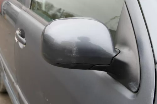 Skoda Fabia 6Y elektrisch Spiegel Außenspiegel rechts mit Glas grau LF7V