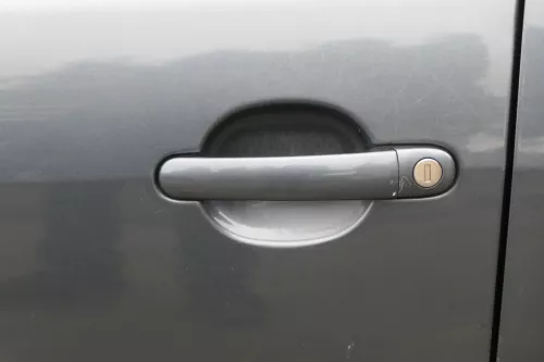 Fabia 6Y Kombi + Limousine Tür vorne links Fahrertür grau LC7V ohneAnba (184801)