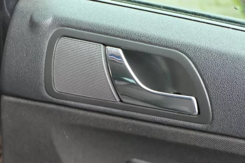 1x Fabia 6Y Kombi Türverkleidung Verkleidung Tür hinten rechts schwarz anthrazit (184805)