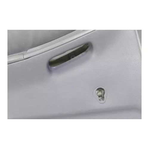 1x A6 4B Türverkleidung Verkleidung Tür hinten links Leder blau royalblau (184874)