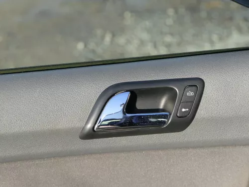 1x VW Polo 9N 9N3 Türverkleidung Verkleidung Tür vorne links  4/5-Türer dunkel (184896)
