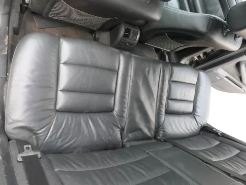 A6 4B Kombi Avant Rückbank Sitz Rücksitz Buffalino schwarz Leder Kindersitz (184986)