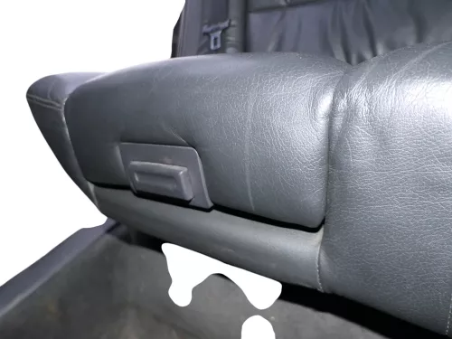 A6 4B Kombi Avant Rückbank Sitz Rücksitz Buffalino schwarz Leder Kindersitz (184986)