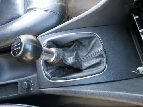 Audi A6 4B Schaltknauf Schaltsack Schaltknüppel original 5-Gang Leder schwarz (184992)