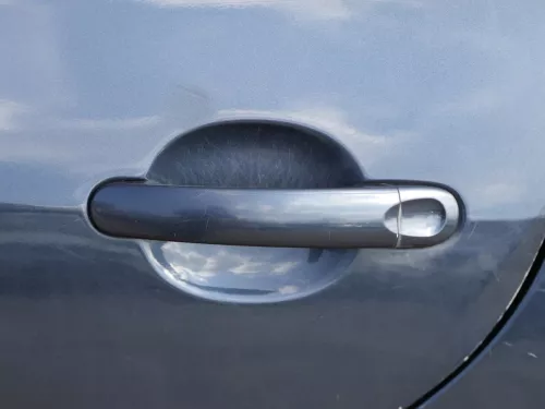 VW Golf Plus 5M Tür hinten links silber blau LC5F - mit Rahmen (185025)