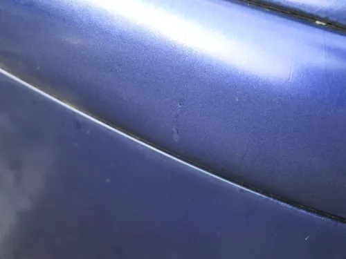 VW Golf 4 Limousine Stoßstange hinten Heckstoßstange Stoßfänger blau LB5N (185085)