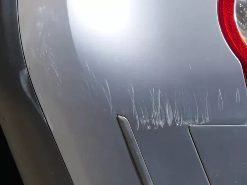 VW Passat 3C Kombi Stoßstange hinten Heckstoßstange Stoßfänger silber grau LA7W (185106)