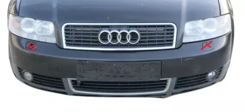 Audi A4 8E B6 Kombi Avant Stoßstange vorne mit Spoiler schwarz LY9B - SWR