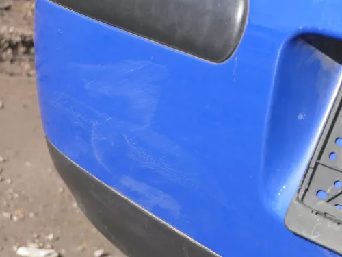 VW Golf 4 Limousine Stoßstange hinten Heckstoßstange Stoßfänger blau LW5Z (185169)