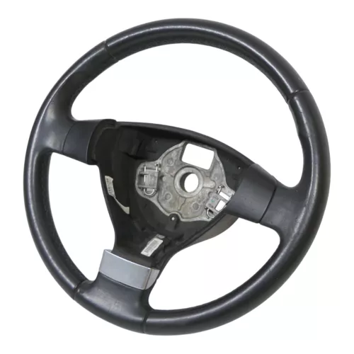 Polo 9N 9N3 Lenkrad Leder 3-Speichen Airbag 6Q0419091AF Lederlenkrad blaue Nähte (185195)