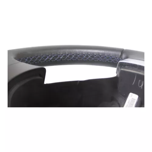 Polo 9N 9N3 Lenkrad Leder 3-Speichen Airbag 6Q0419091AF Lederlenkrad blaue Nähte (185195)