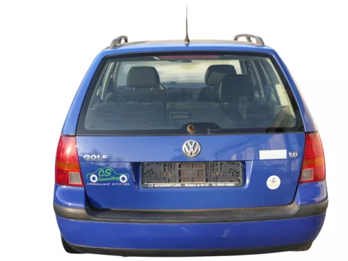 Golf 4 Bora Kombi Variant Heckklappe Klappe Scheibe hinten blau LA5C ohne Anbaut