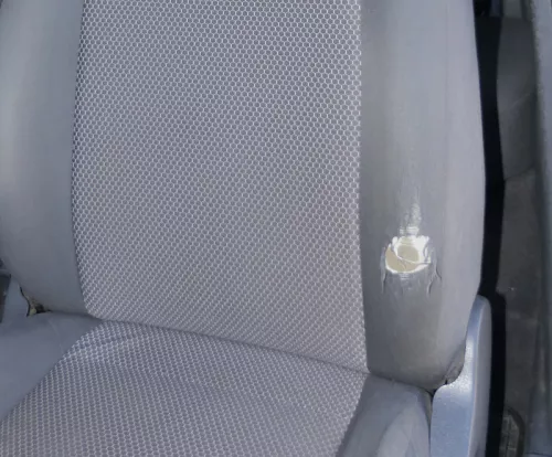 VW Fox Sitz Fahrersitz vorne links OHNEAirbag höhenverstellbar  (185241)