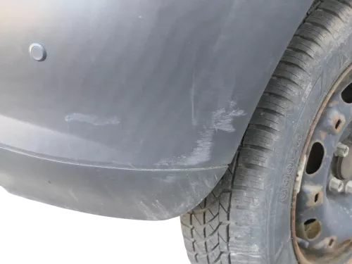 VW Fox 5Z Stoßstange hinten Stoßfänger schwarz matt unlackiert (185242)