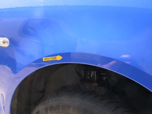 VW Polo 9N Kotflügel vorne rechts blau LA5F bis ca.Bj.2004  (185249)