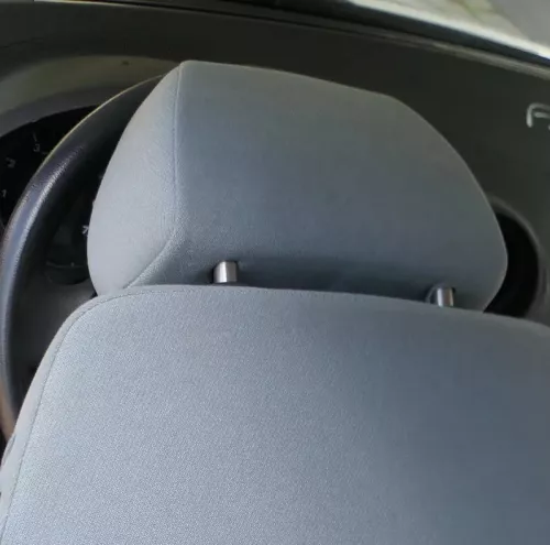 1x Seat Ibiza 6L Kopfstütze vorne rechts oder links  grau wasserblau (185265)