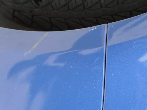 VW Polo 9N3 Stoßstange vorne Frontstoßstange Stoßfänger blau LA5K SWR (185280)