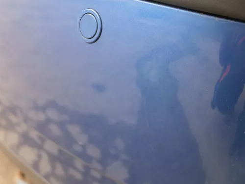 VW Polo 9N 9N3 Stoßstange Heckstoßstange hinten blau LA5K     PDC (185287)
