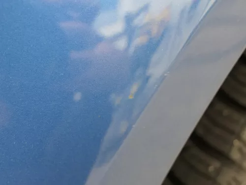 VW Polo 9N 9N3 Stoßstange Heckstoßstange hinten blau LA5K     PDC (185287)